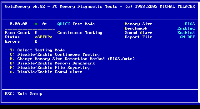 메모리 검사 프로그램(PC, VGA)
