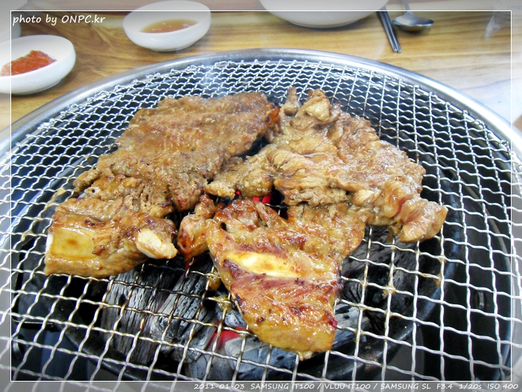 울산호계 - 갈비와 삼겹살을 큰불판에서 먹어보자! 돈대박