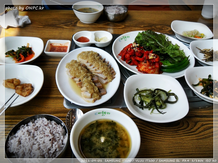 마늘보쌈을 점심특선으로 저렴하게 맛보자~