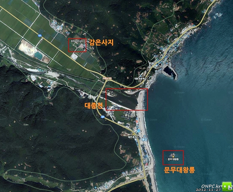 경주 풍력발전단지, 감은사지