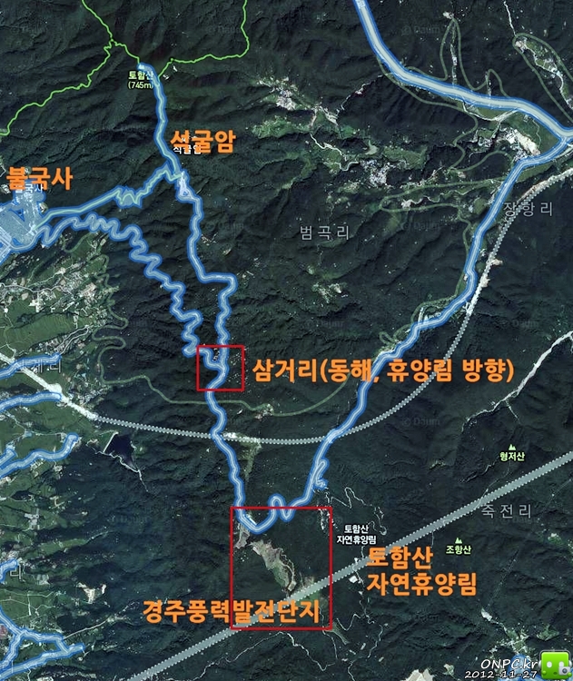 경주 풍력발전단지, 감은사지