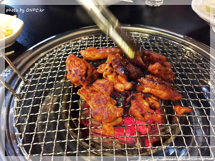 숯불에 구워먹는 닭갈비 - 매곡숯불닭갈비