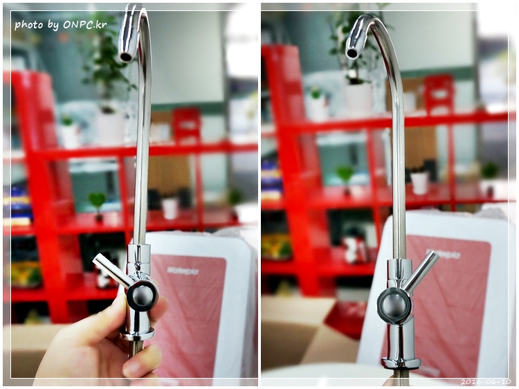 직수형(언더싱크) 정수기 셀프 설치 - 취급주의 마크가 새겨진 꽤 큰 박스에 겨져 도착한 워터피아 언더싱크정수기 직수형(언더싱크) 정수기 셀프 설치