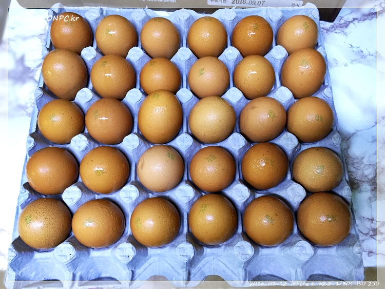 코스트코의 무항생제 구운란 - 구운란 1050G 30개. 가격은 5,990원 코스트코의 무항생제 구운란