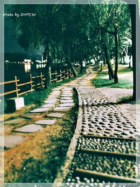 경주보문호 산책로