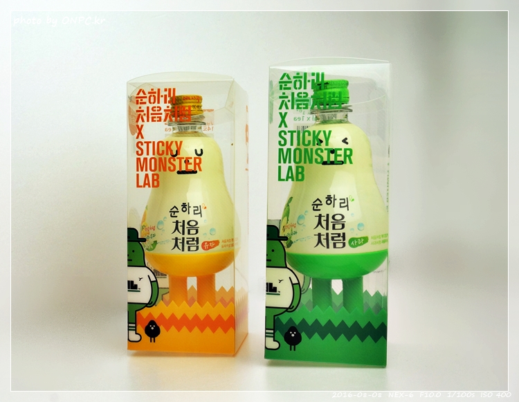 '순하리 처음처럼 X 스티키몬스터랩' 한정판매 - '처음처럼 순하리 스티키몬스터' '순하리 처음처럼 X 스티키몬스터랩' 한정판매