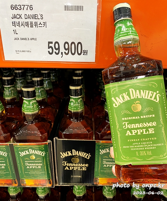 잭다니엘 테네시 애플 위스키 1L
