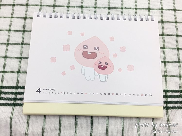 2019년을 맞을 준비의 첫 단계 - 카카오프렌즈의 여덟 친구들이 그려진 2019 캘린더 카카오 프렌즈 캐릭터 탁상 달력 구입기