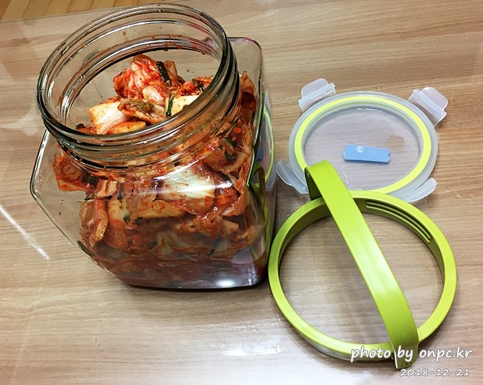 코스트코에서 구입한 글라스락 김치 보관용기