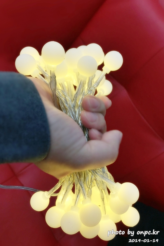 감성 캠핑 준비물, LED 앵두전구 구입