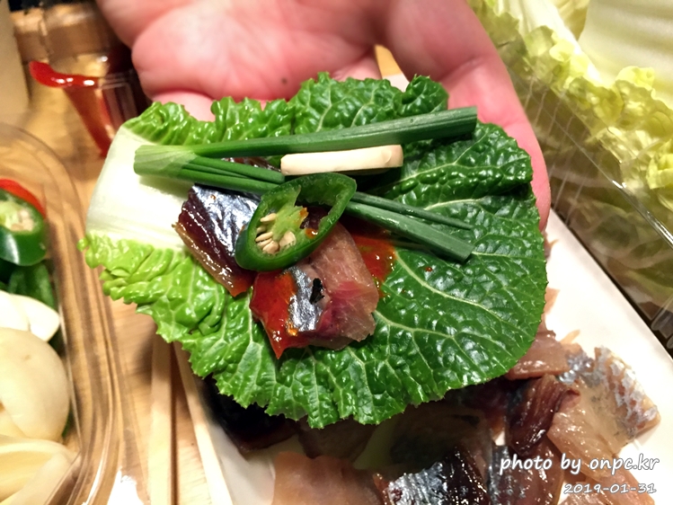 포항구룡포 겨울별미 청어 과메기