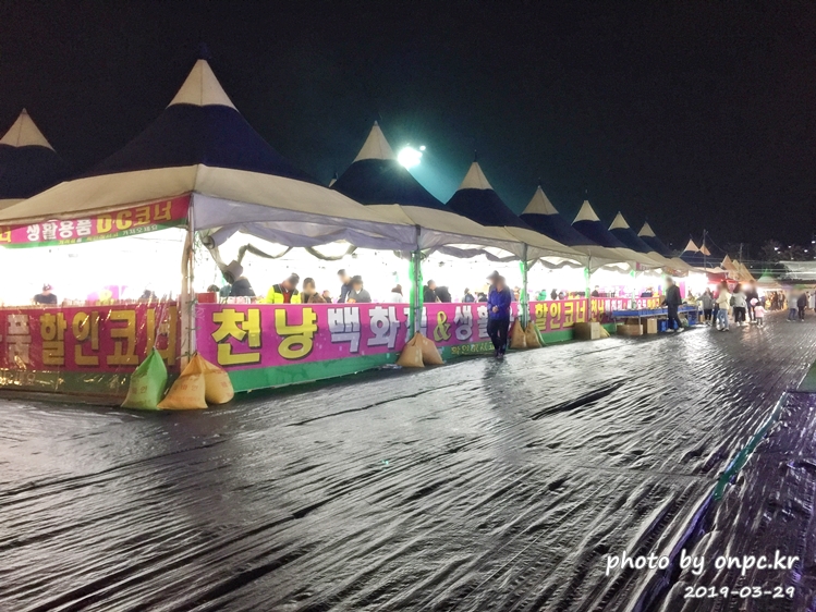 작천정 벚꽃축제 야시장