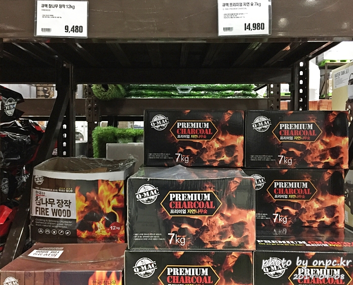 큐맥 참나무 장작 12kg, 큐맥 프리미엄 자연 숯 7kg