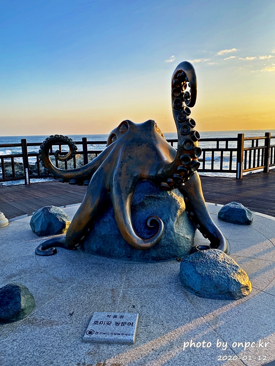 포항 호미곶 해맞이 구름다리 호미곶 돌문어