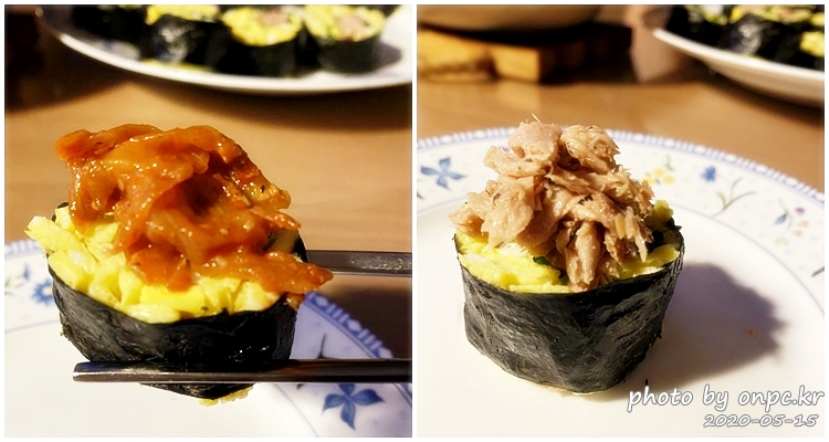 저탄수고지방(LCHF) 다이어트 식단의 계란 김밥과 삼겹 튀김, 코코넛 치킨 - 저탄수화물 고지방 식단의 영양섭취 비율 저탄수화물 고지방(LCHF) 밥없는 계란김밥