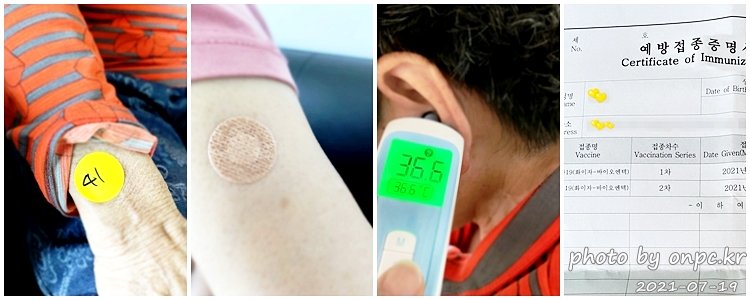 코로나백신접종후 열체크 비접촉식 적외선 체온계