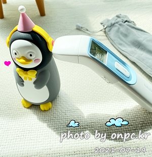 펭수, 비접촉식 적외선 체온계