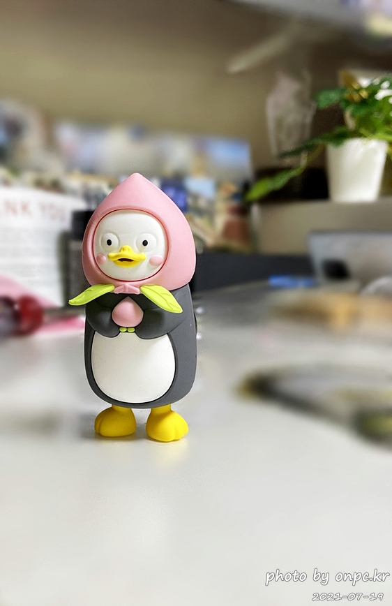 자이언트펭수 차량용 통풍구형 복숭아펭수