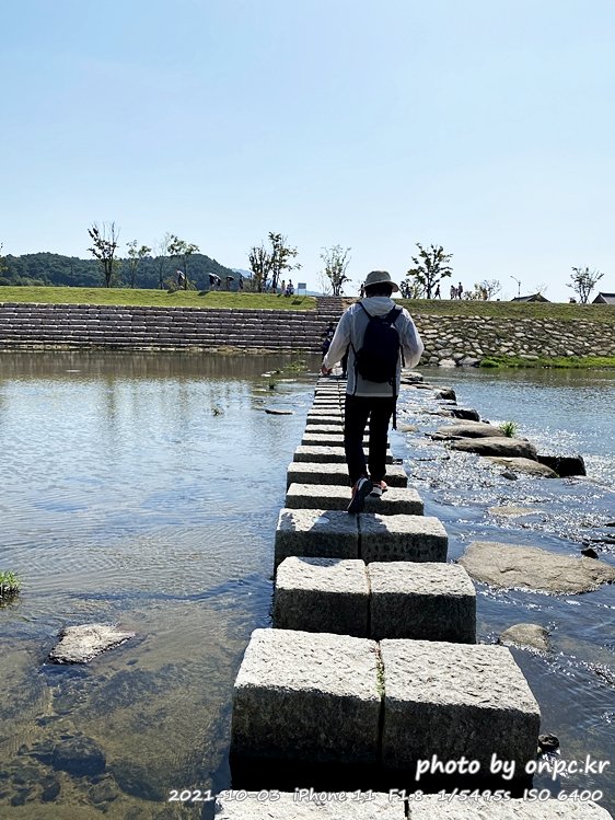경주걷기여행 월정교징검다리
