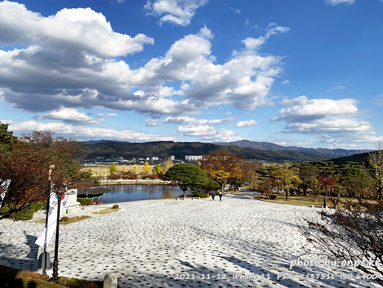 경주 통일전 연못