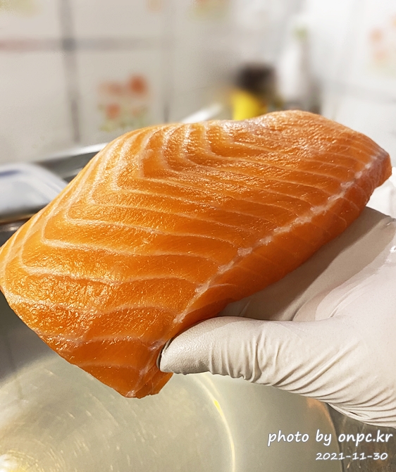 코스트코 연어 손질 절임만들기
