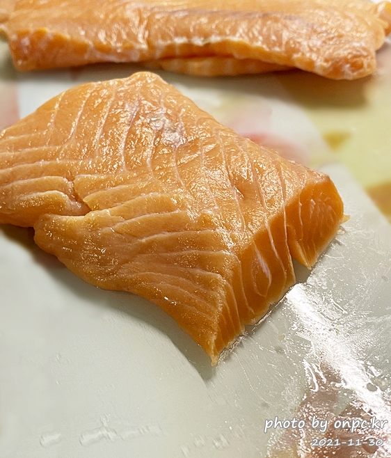 코스트코 연어손질 절임만들기