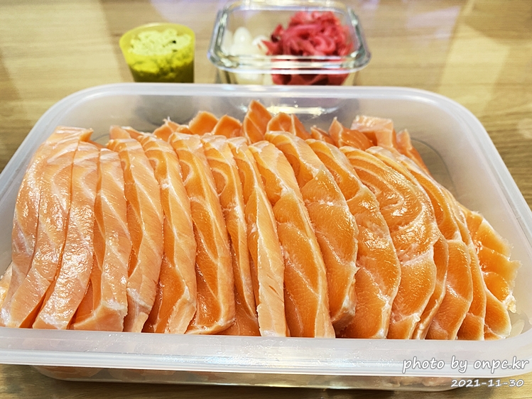 코스트코 연어손질 절임만들기