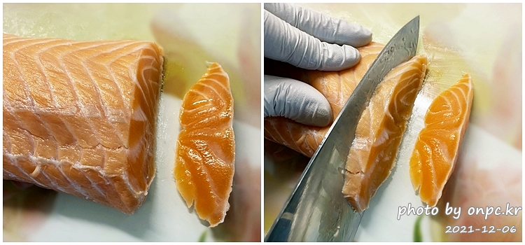 코스트코 연어손질 절임만들기