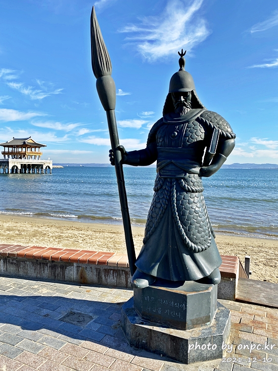 포항드라이브여행 영일대전망대 이순신장군동상