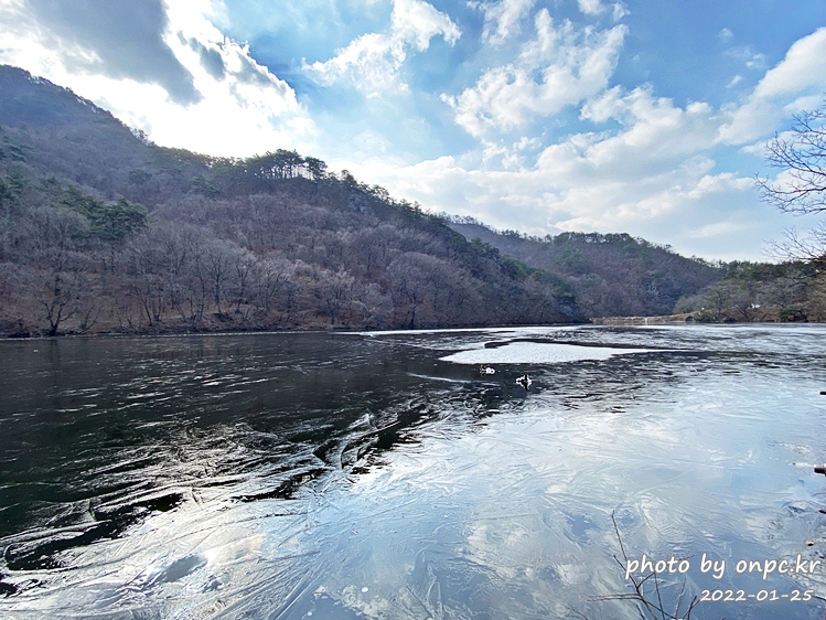 경북청송 주산지 전망대