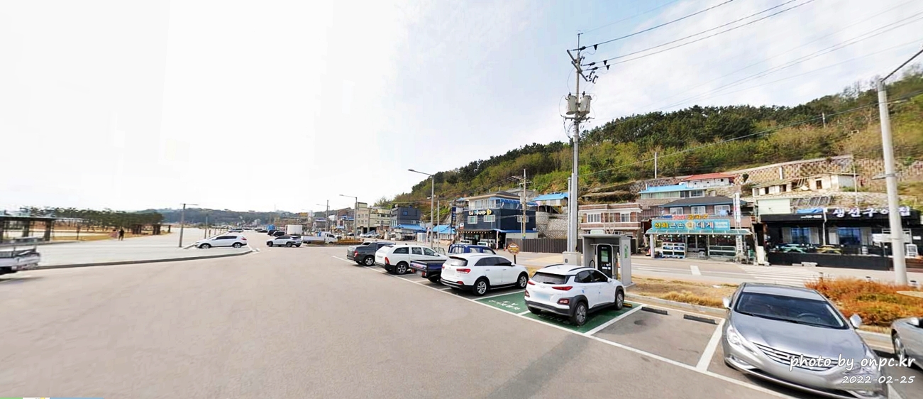 경북영덕 강구항 해파랑공원 주차장 전기차충전기