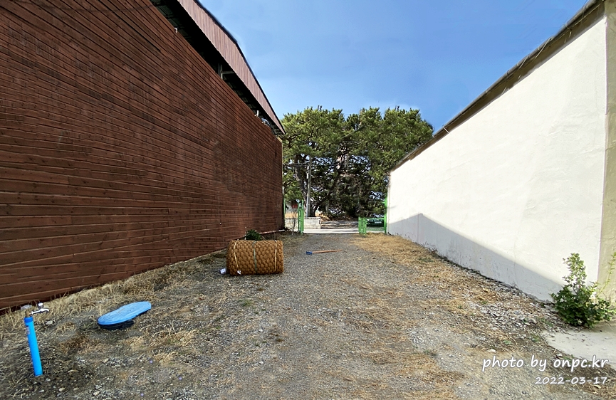 집마당 꾸미기, 잡초제거용 코코넛 야자매트깔기