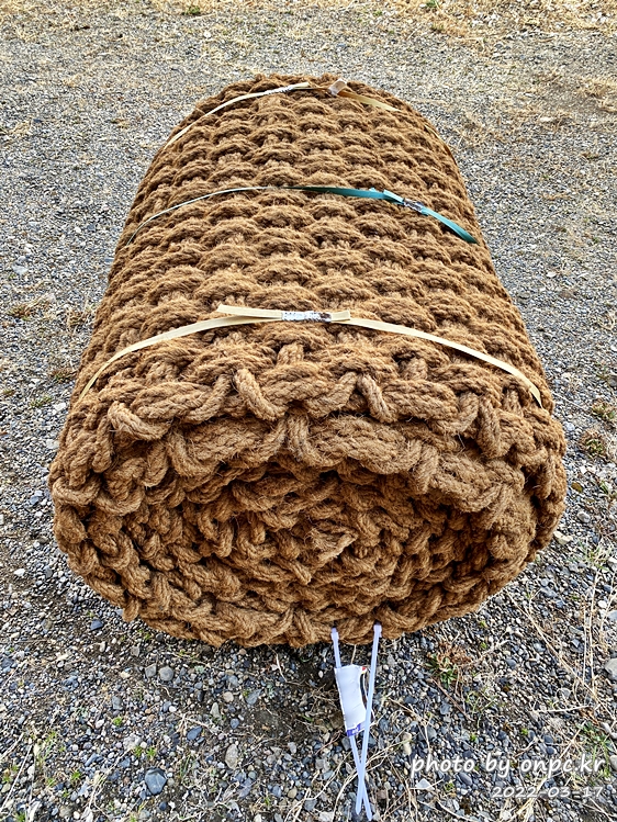 집마당 꾸미기, 잡초제거용 코코넛 야자매트깔기