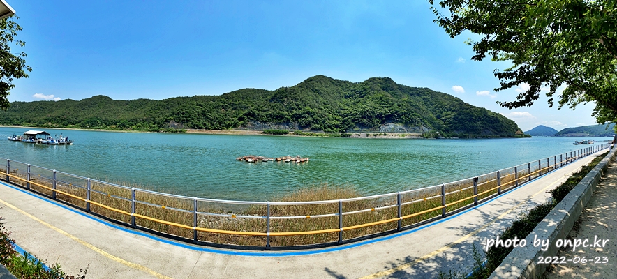섬진강휴게소 환승센터옆 섬진강파노라마풍경
