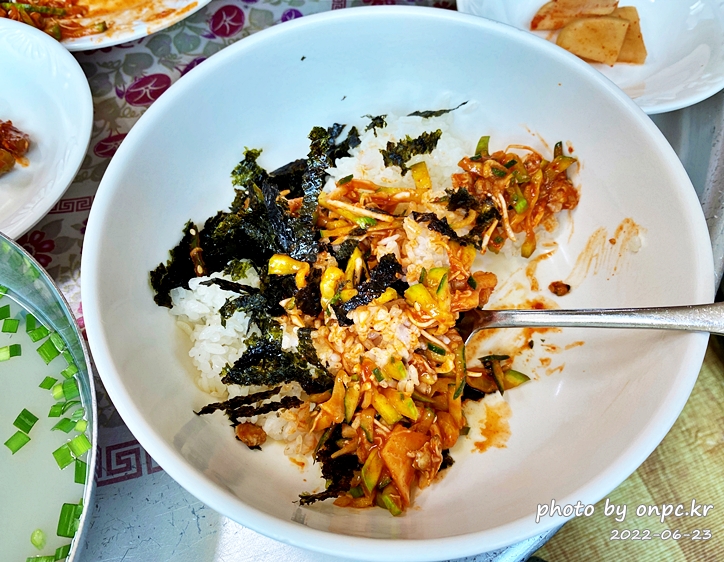 광양 섬진강재첩전문점 청룡식당