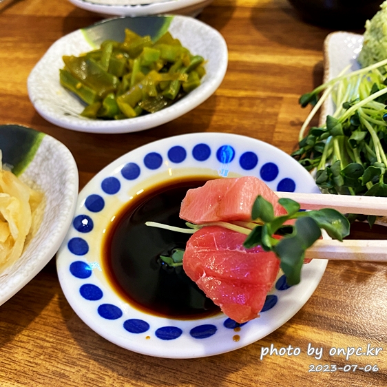 통영 문참치 생참치회