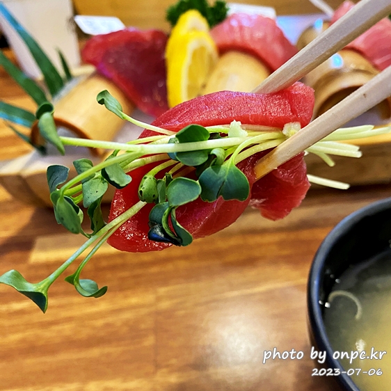 통영 문참치 생참치회