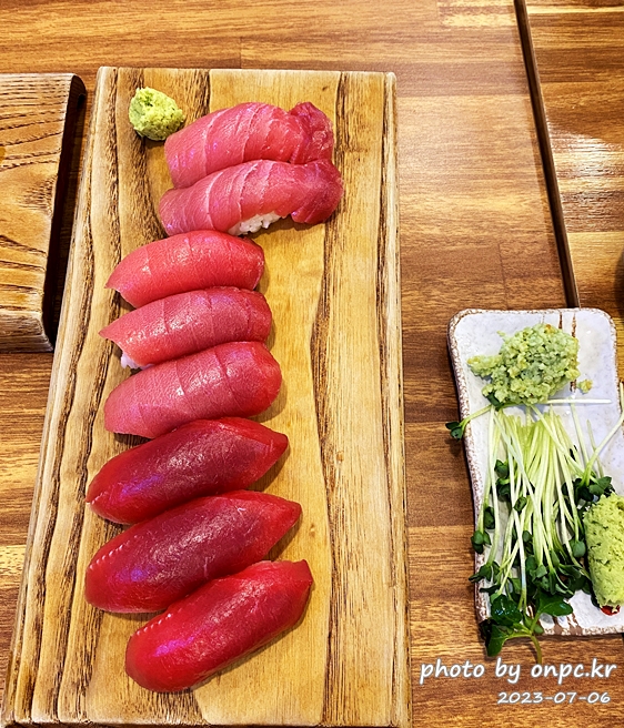 통영 문참치 생참치초밥