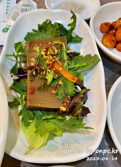 주왕산 청송달기약수 신동양식당 도토리묵