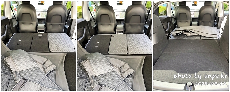 테슬라 풀커버 트렁크 매트 장착하기