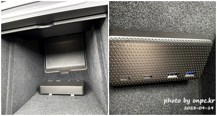 테슬라모델Y USB허브 멀티탭