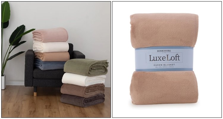 코스트코 Berkshire 솔리드밀크플러쉬담요