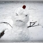 울산 대폭설 눈사람만들기