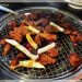 숯불에 구워먹는 닭갈비