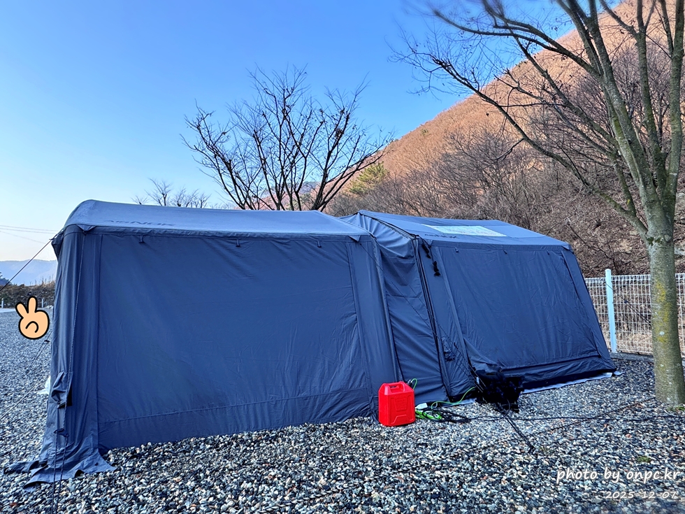 경주산내 하월오토캠핑장 에어노크에어 텐트
