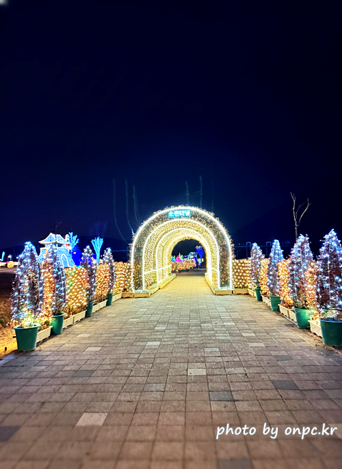 양산 황산공원 불빛정원