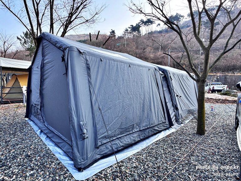 [경주 캠핑] 하월 오토캠핑장! 🏕️ 달 아래에서 즐긴 조용한 힐링 1박(산내면) 에어텐트🌙